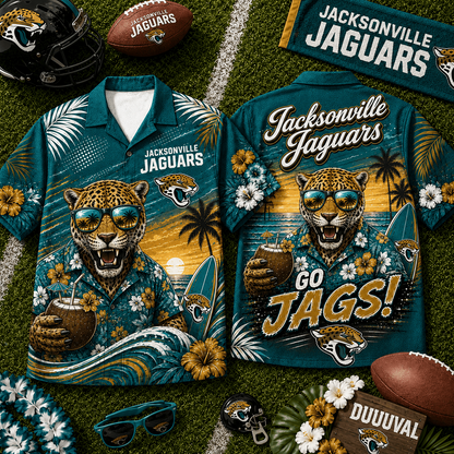 JAC x NFL Premium Beach Vibes Hawaiian Shirt