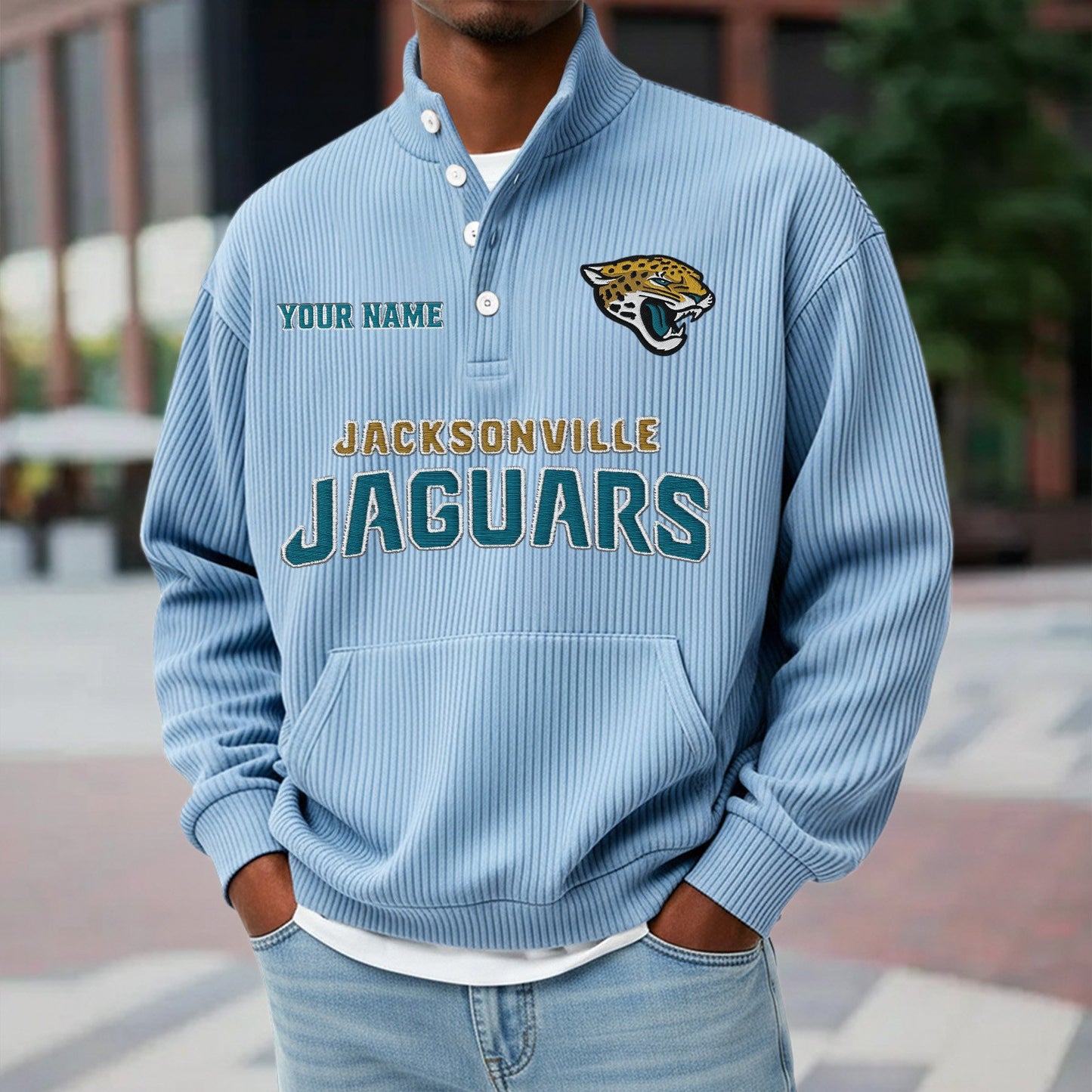 JAC x NFL Waffle High Neck Long Sleeved Sweatshirt DATND TANTD 221125