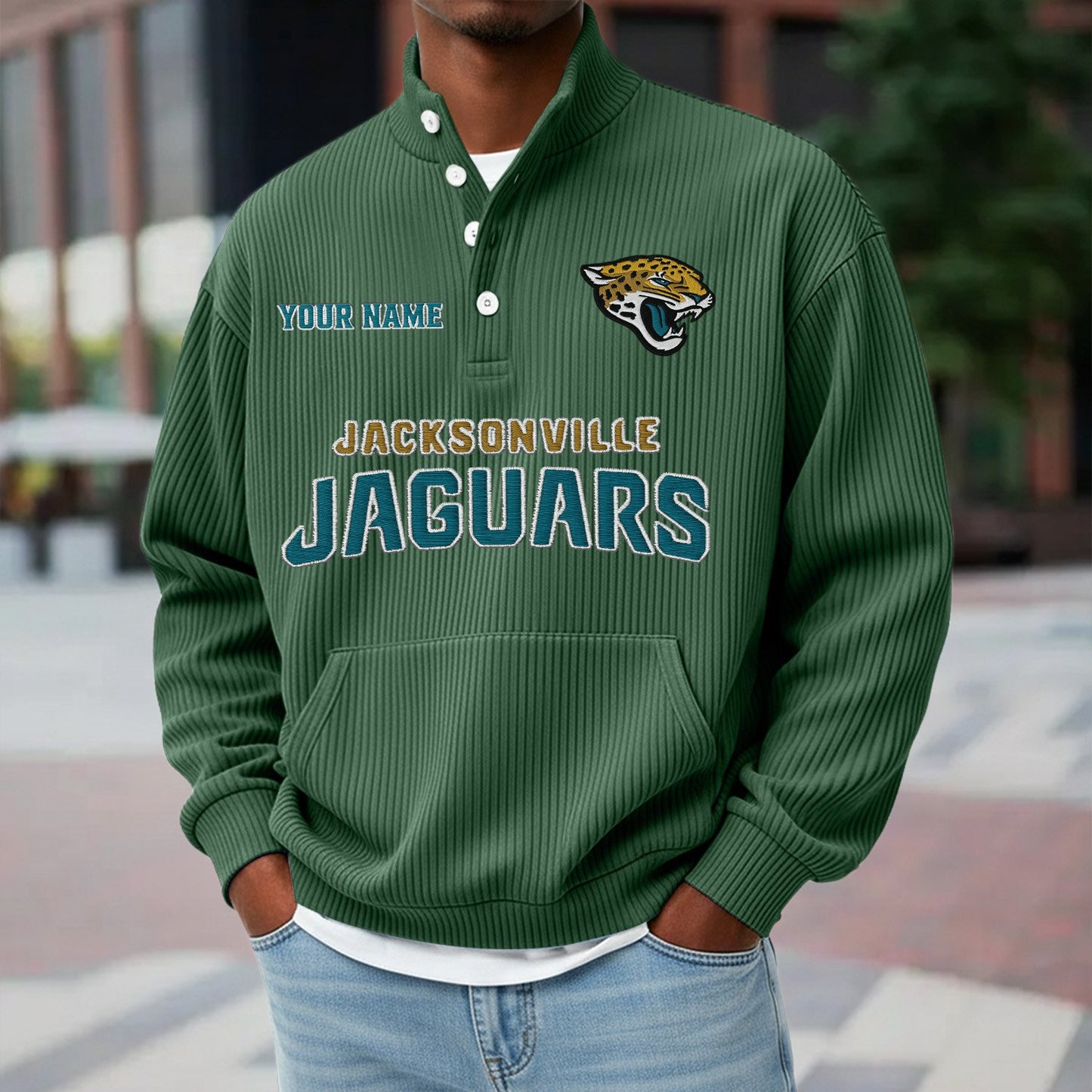 JAC x NFL Waffle High Neck Long Sleeved Sweatshirt DATND TANTD 221125