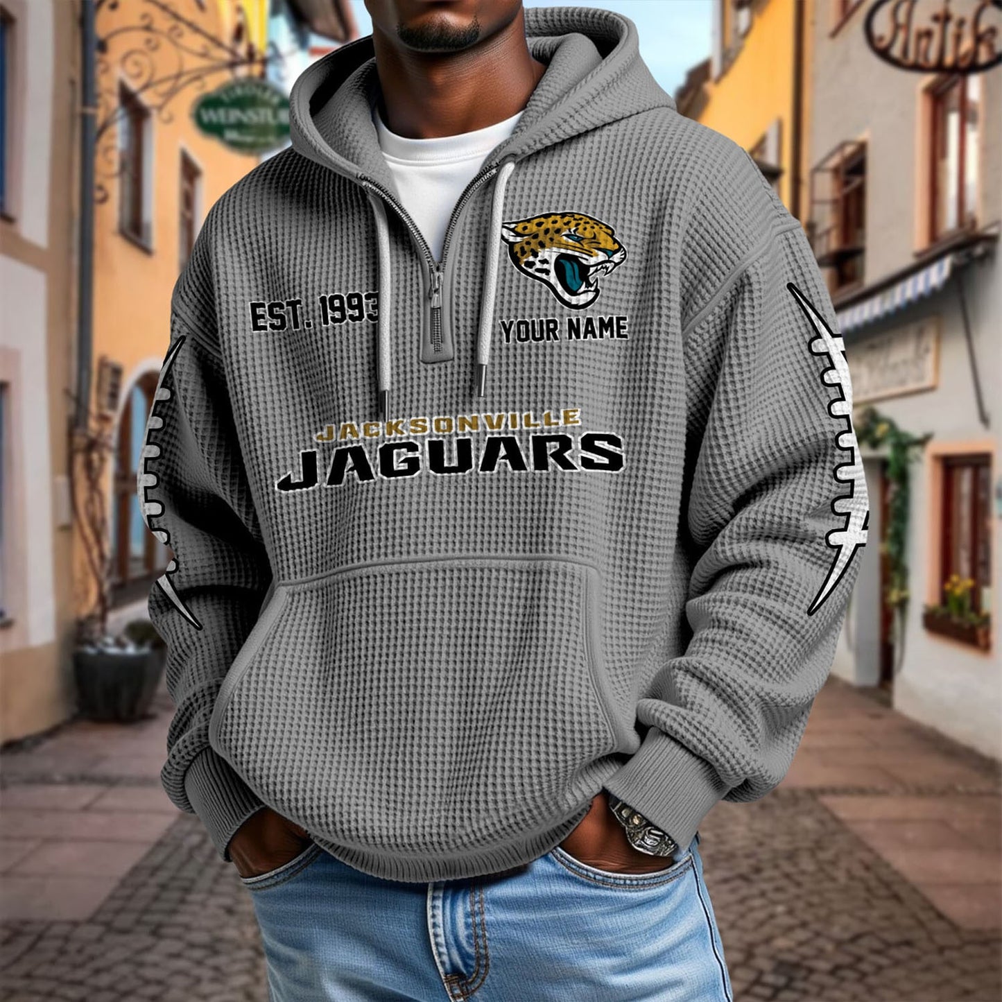 JAC x NFL Waffle Hoodie DatND DVT