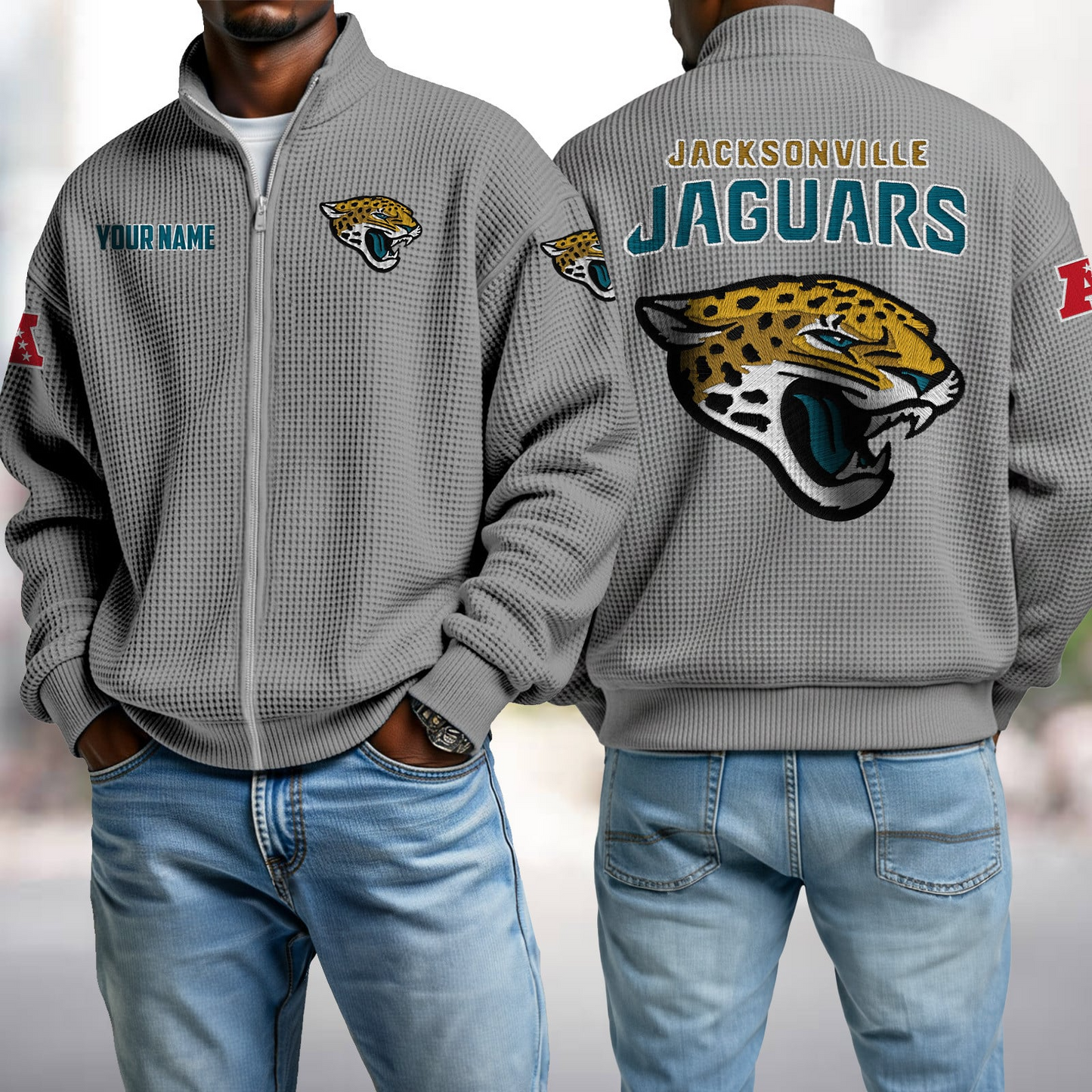 JAC x NFL Waffle Zip-Up Sweatshirt DatND DVT