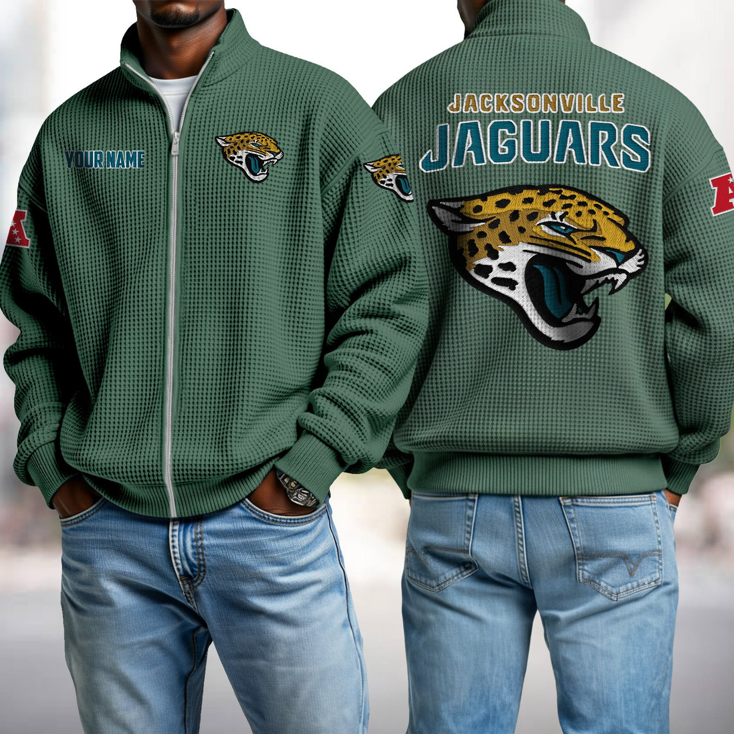 JAC x NFL Waffle Zip-Up Sweatshirt DatND DVT