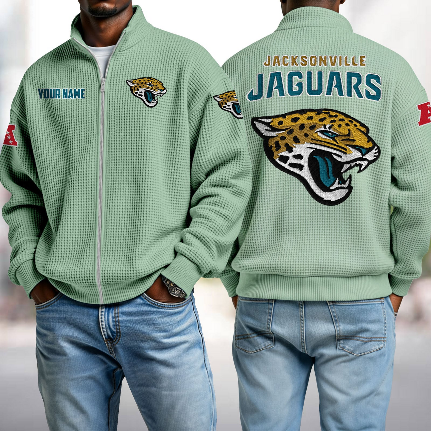 JAC x NFL Waffle Zip-Up Sweatshirt DatND DVT