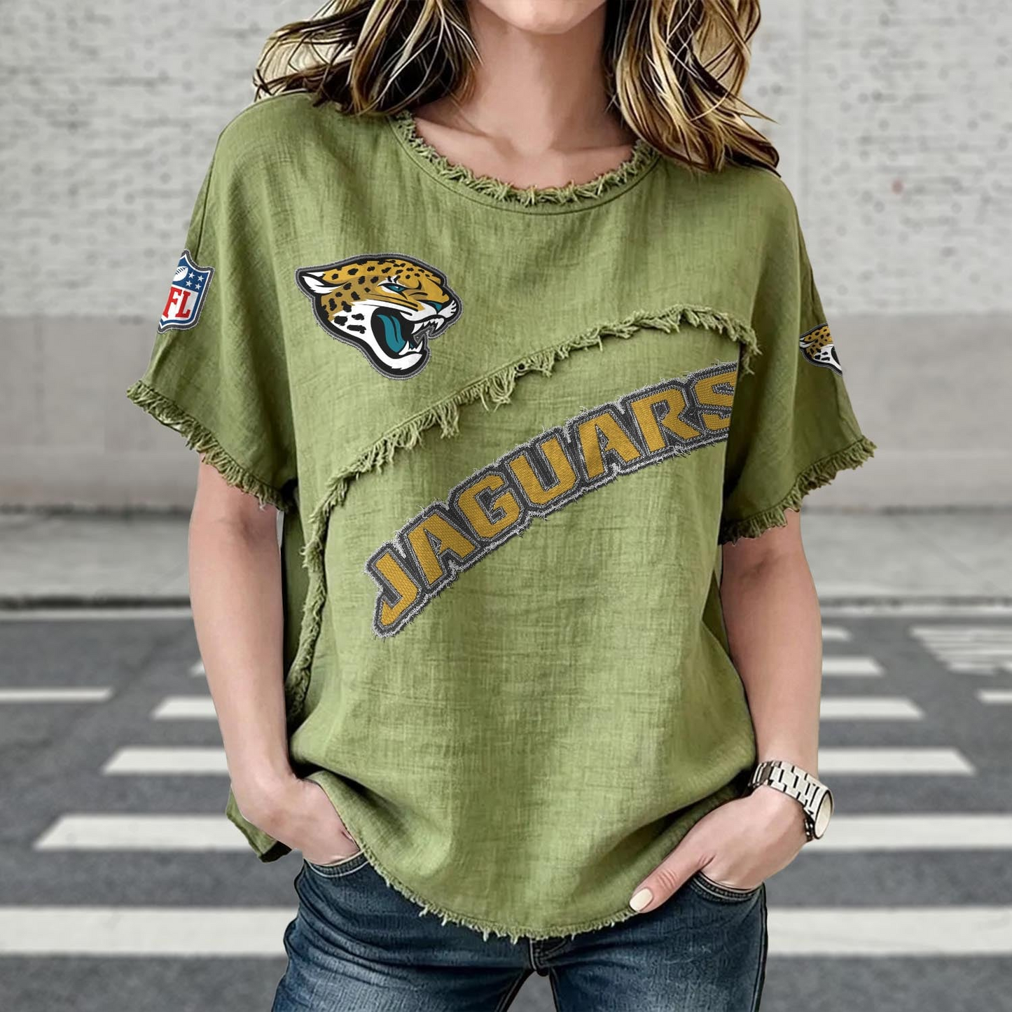 JAC x NFL Womenƒ??s Vintage O-Neck 2905 DatND DVT