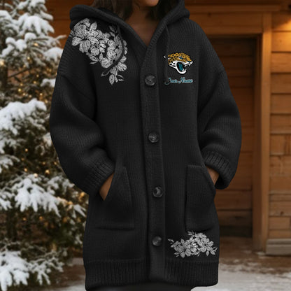 JAC x NFL Women's Casual Knitted Hooded Cardigan DATND TANTD 211125