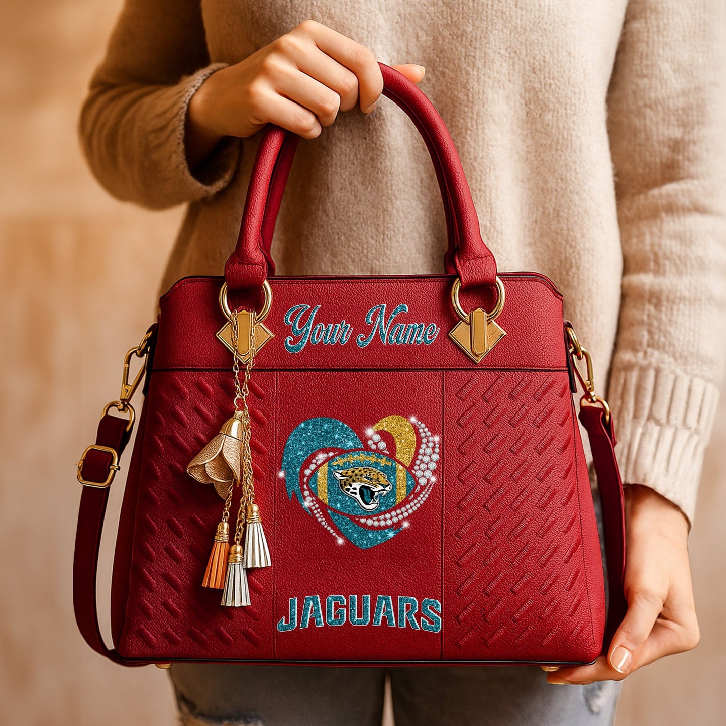 JAC x NFL Zip Handbag 0811 DatND DVT