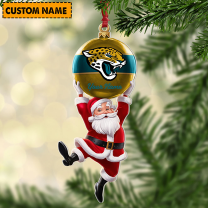 JAC x Personalized NFL Acrylic Ornament Christmas DATND TANTD