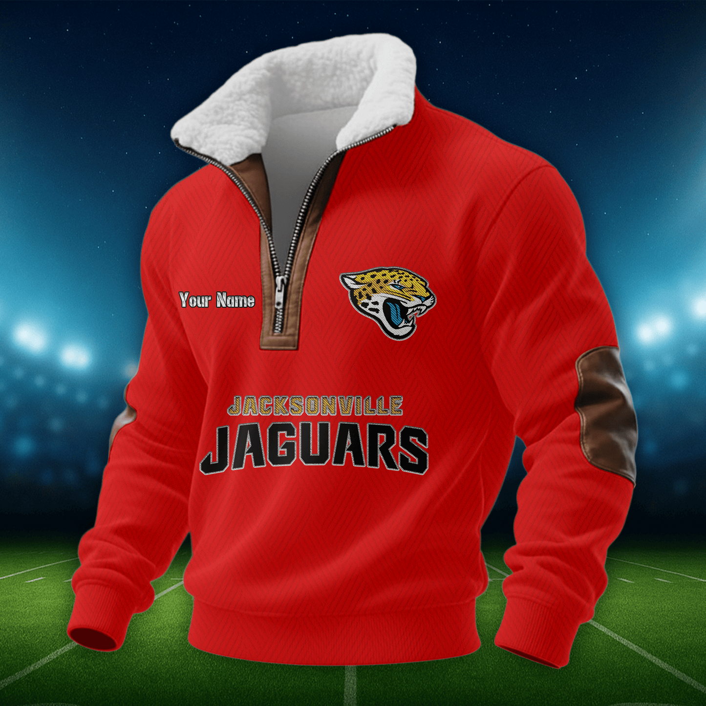 JJ NFL Men Fur Collar Sweatshirt DDT CTND