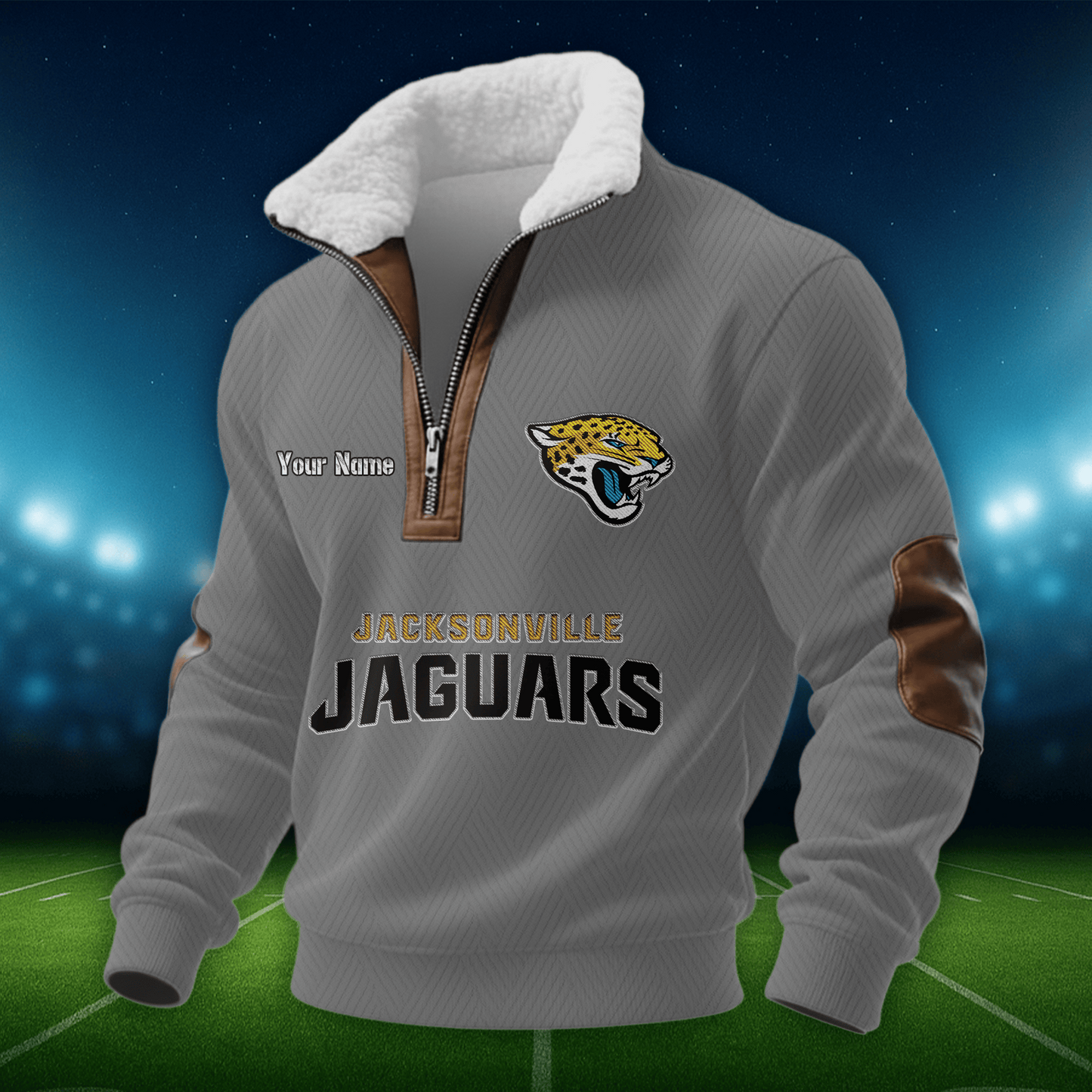 JJ NFL Men Fur Collar Sweatshirt DDT CTND