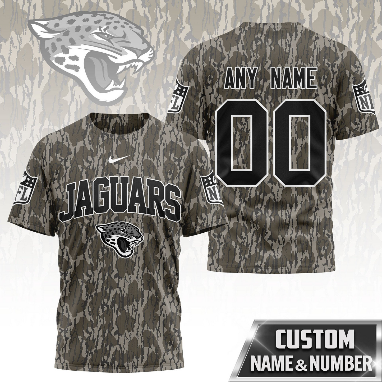 JJ Premium NFL Camo 3D Shirt DDT CTND