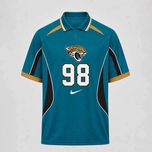 JJ Premium NFL Custom Number Sports Style Polo Shirt