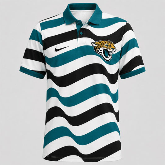 JJ Premium NFL Custom Striped Athletic Polo Shirt