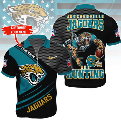 JJ Premium NFL Game Day Polo With Zipper Shirt DDT NTL