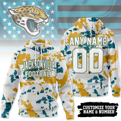 JJ Premium NFL Gridiron Splash Personalized Hoodie DDT CTND
