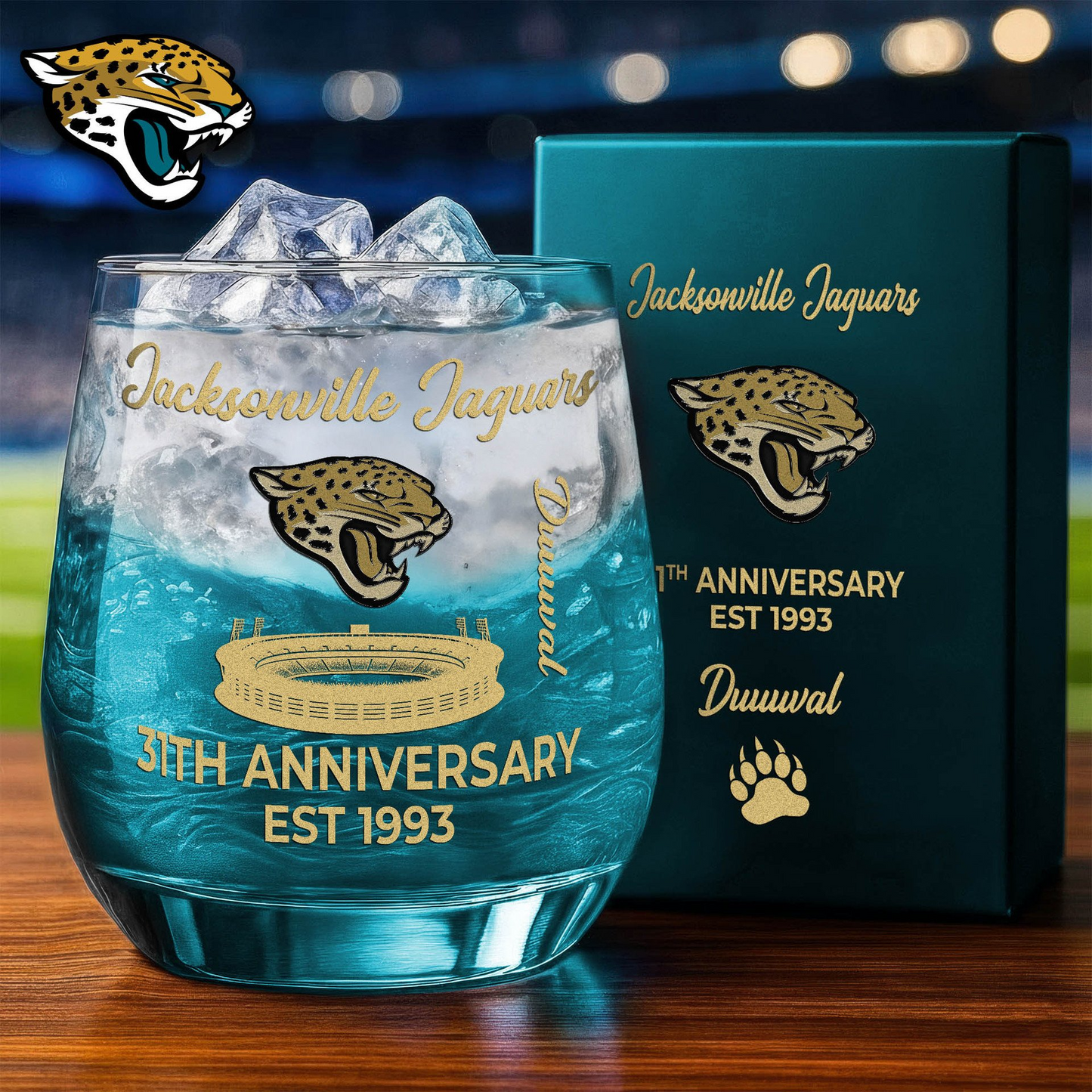 JJ Premium NFL Legacy Celebration Whiskey Glass DDT 111125 NTL