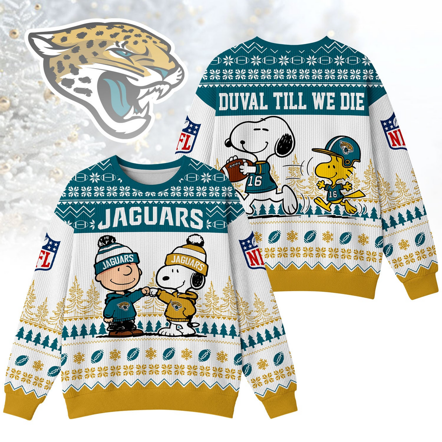 JJ Premium NFL Snoopy Winter SweatShirt DDT CTND