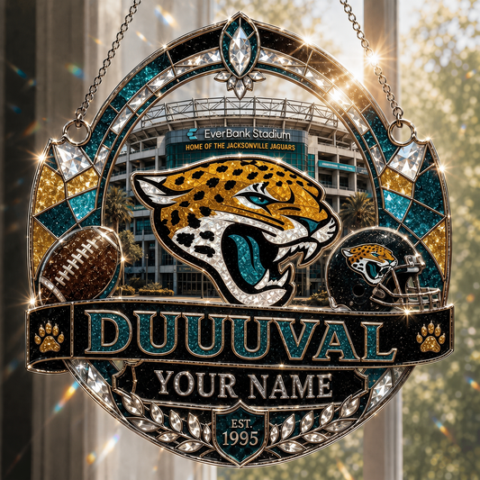 JJ x NFL Premium Suncatcher Luxury Personalized Gift For Fan