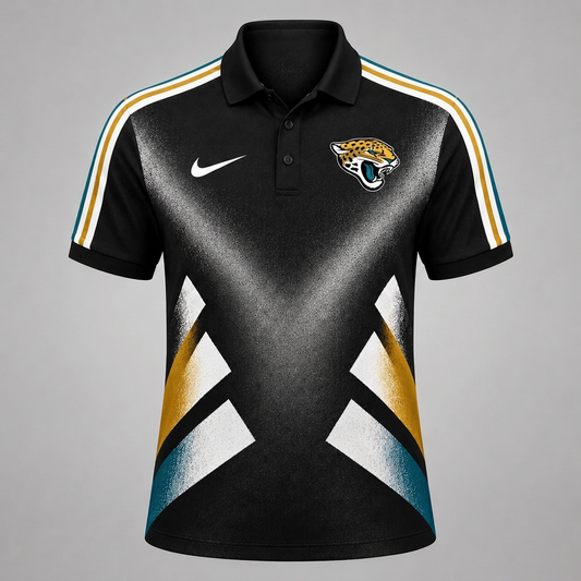 JJ x Premium NFL Sports Fan Geometric Pattern Polo Shirt