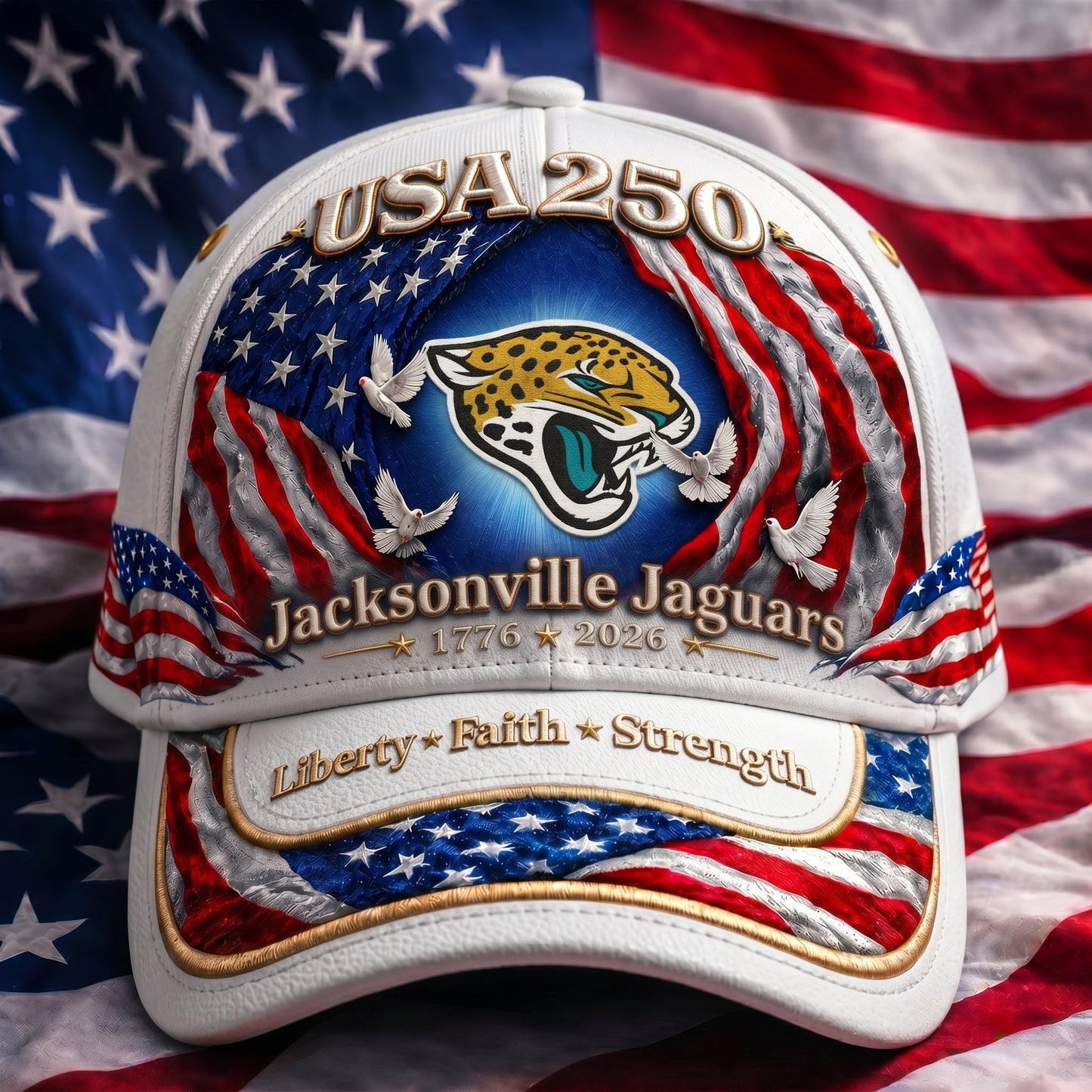 Premium NFL x JJ 250 Years  Anniversary Of Freedom  Cap 220626