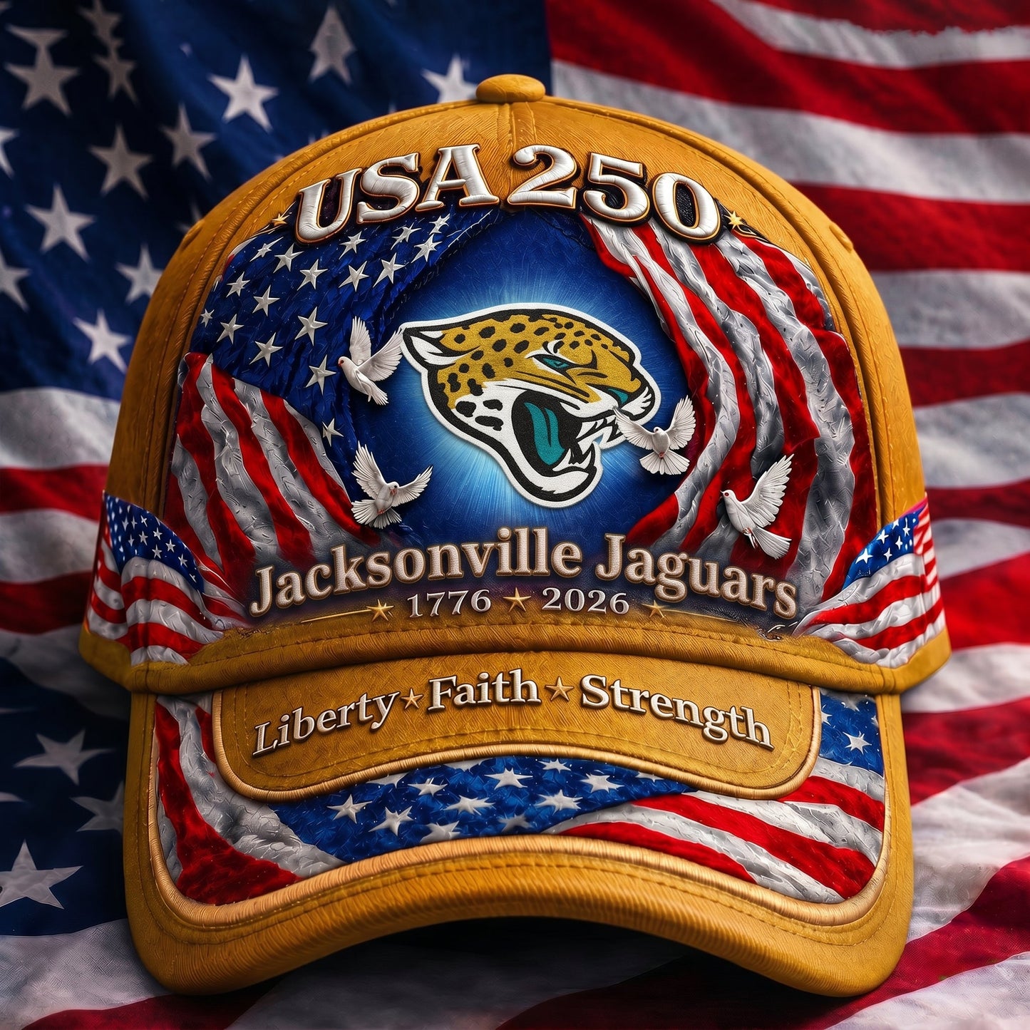 Premium NFL x JJ 250 Years  Anniversary Of Freedom  Cap 220626