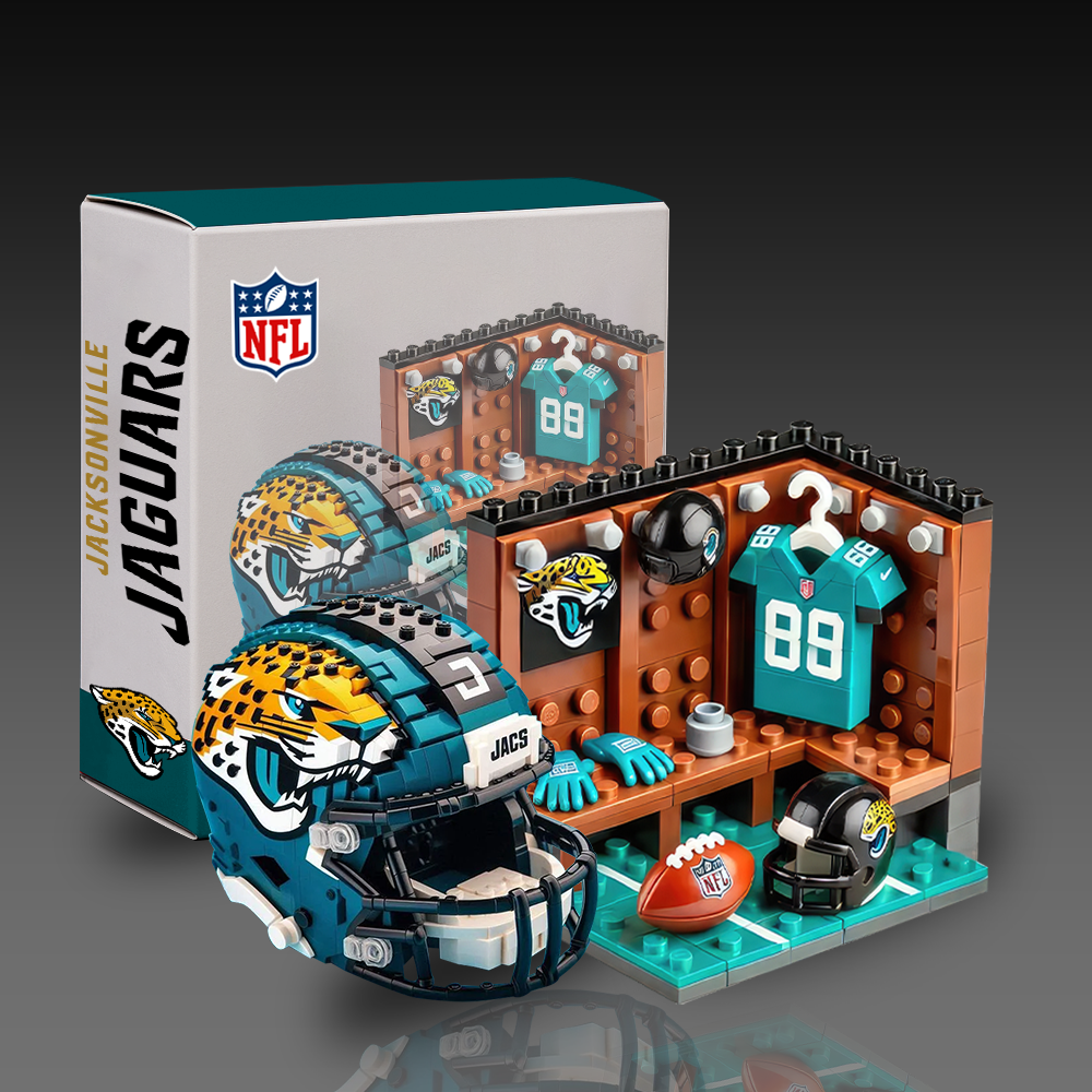 NFL Team Changing Room & Helmets Building Block Football Set DDT CTND
