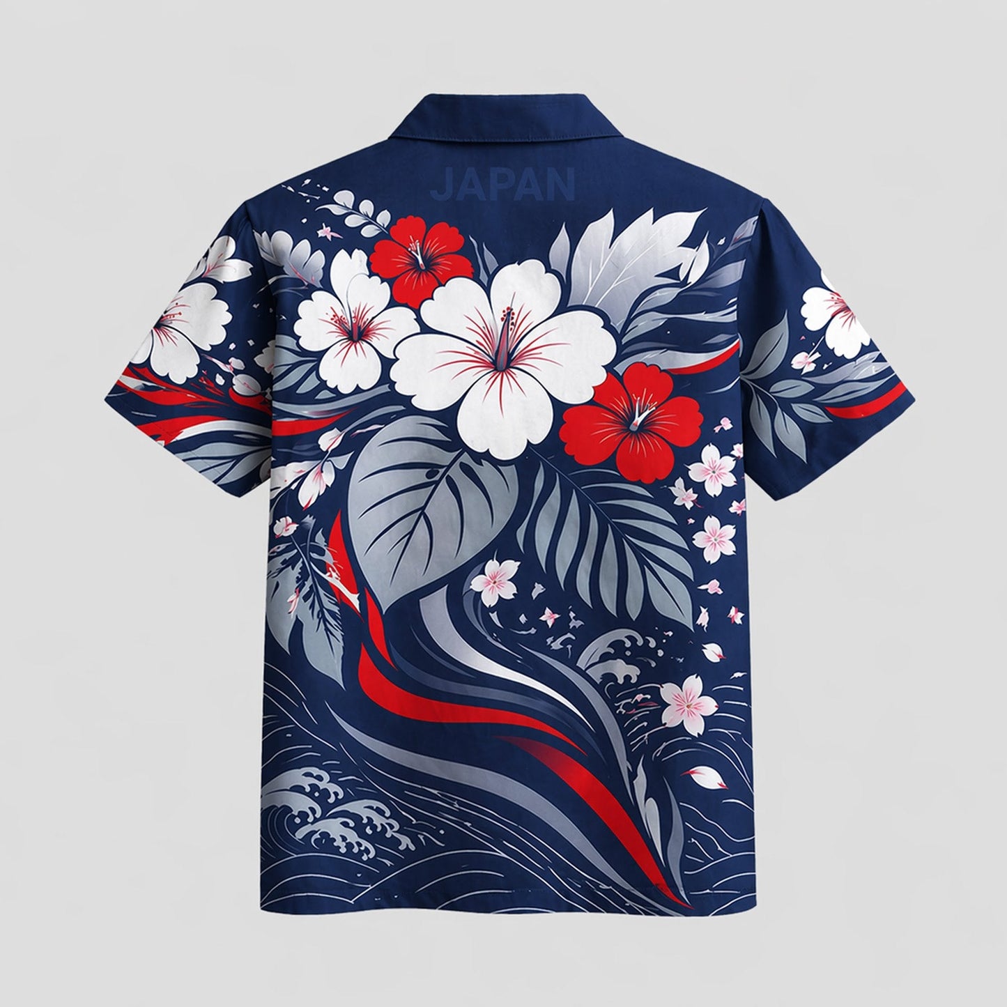 Japan World Cup 2026 Floral Hawaiian Shirt PVT02 DATND LBN 90526