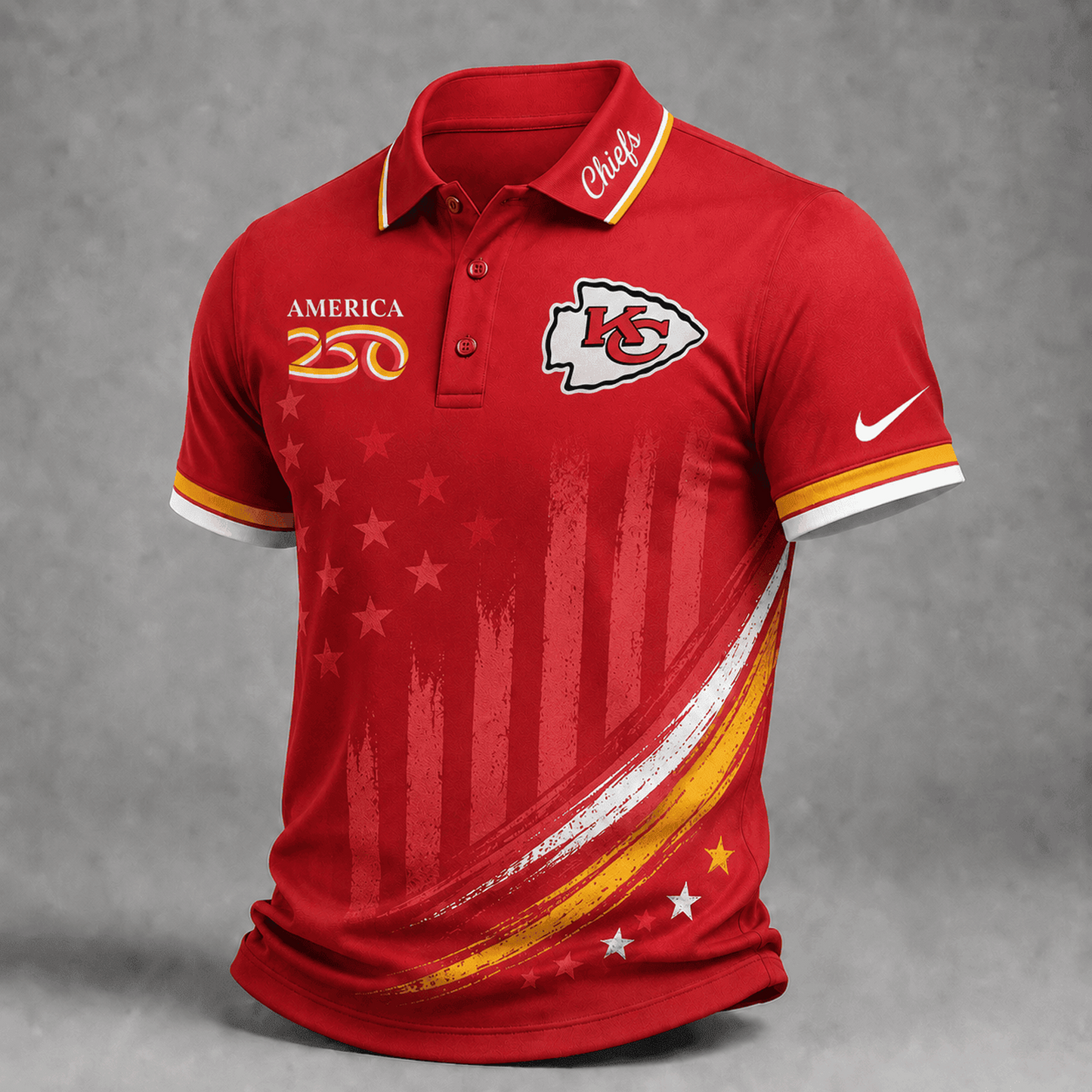 KC Premium NFL America 250 Limited Edition Polo Shirt 2406
