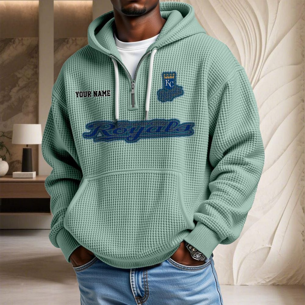 KC x MLB Waffle Hoodie DATND TANTD