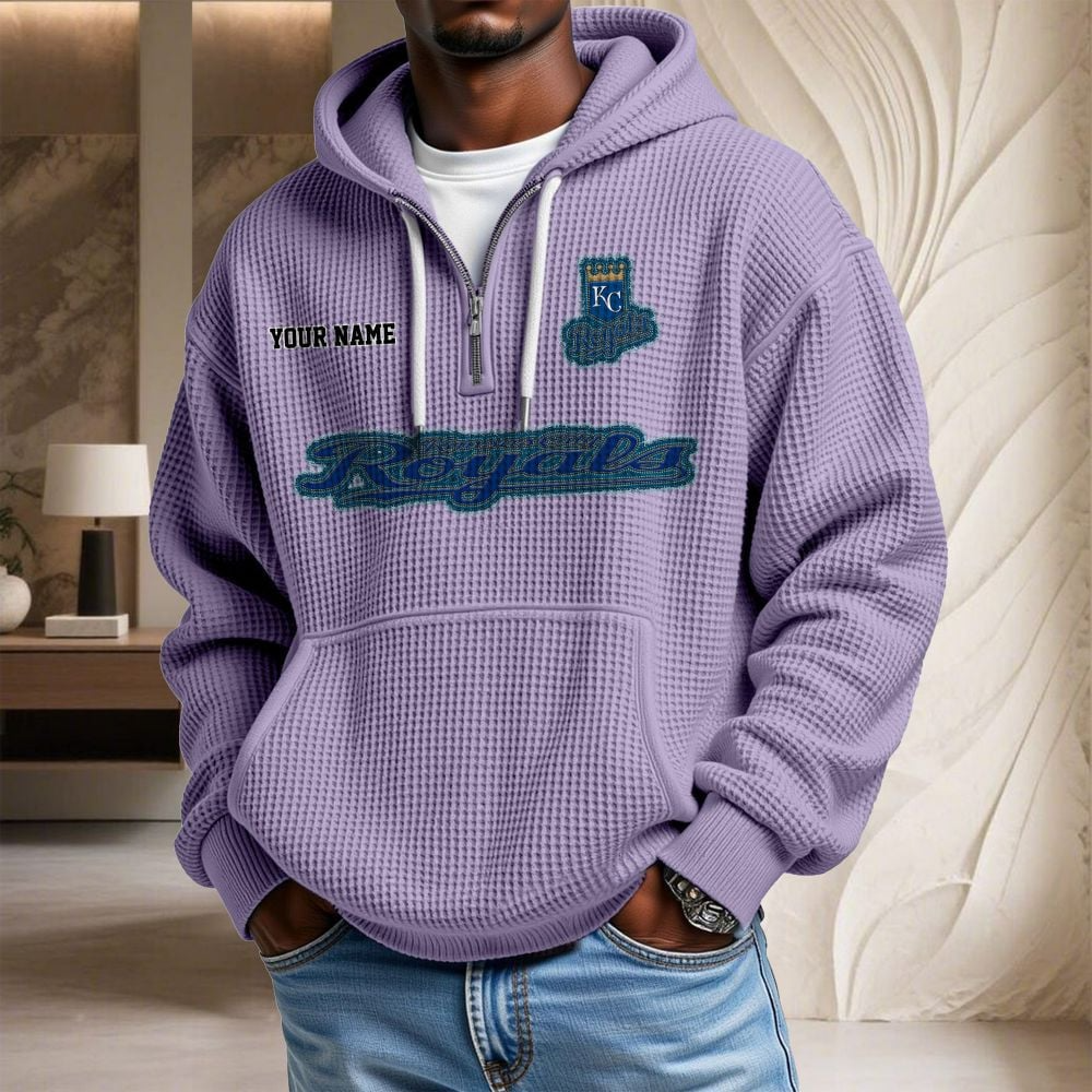 KC x MLB Waffle Hoodie DATND TANTD