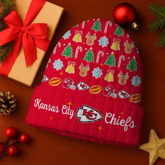 KC x NFL Christmas Beanie DatND DVT