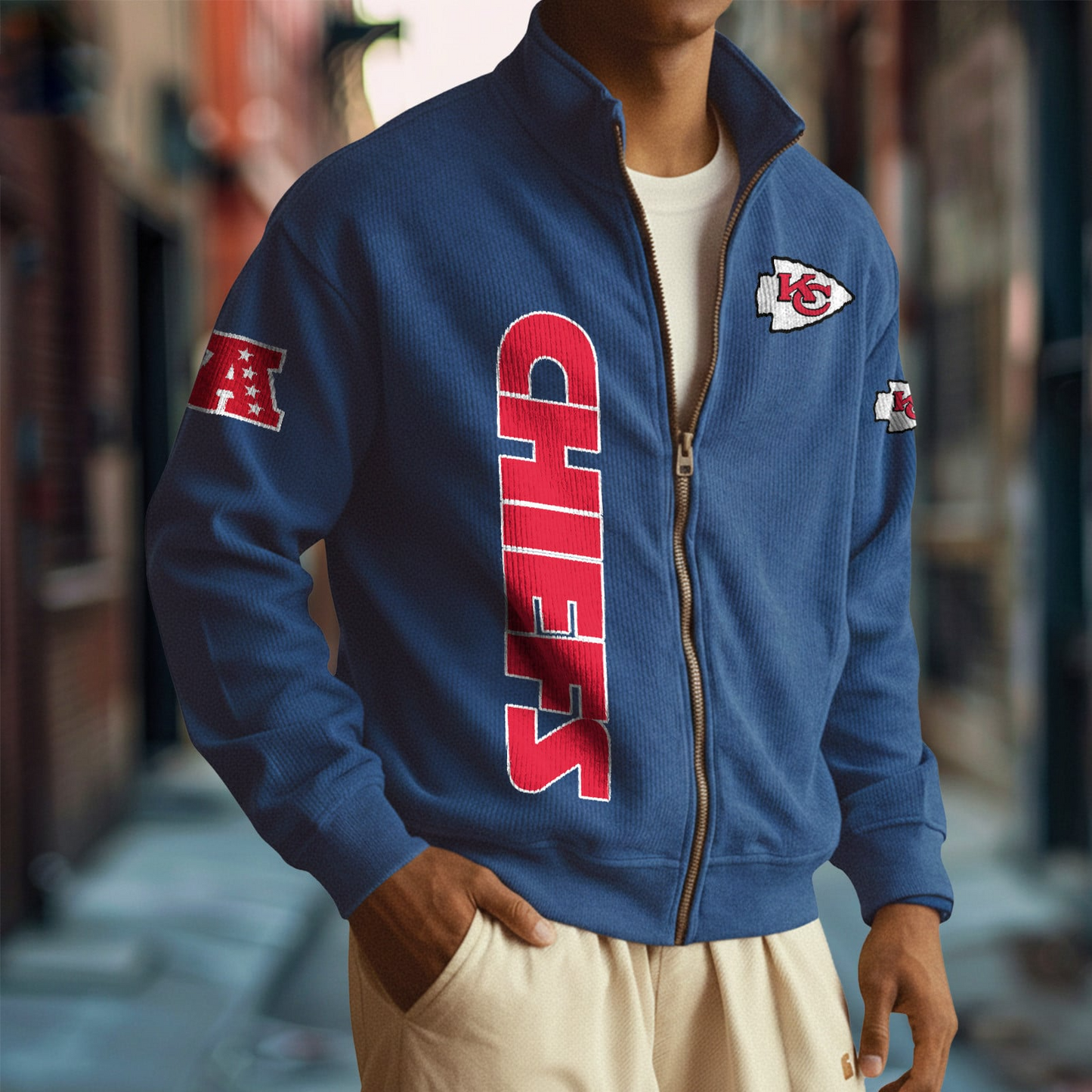 KC x NFL Corduroy Zip-Up Jacket DatND DVT