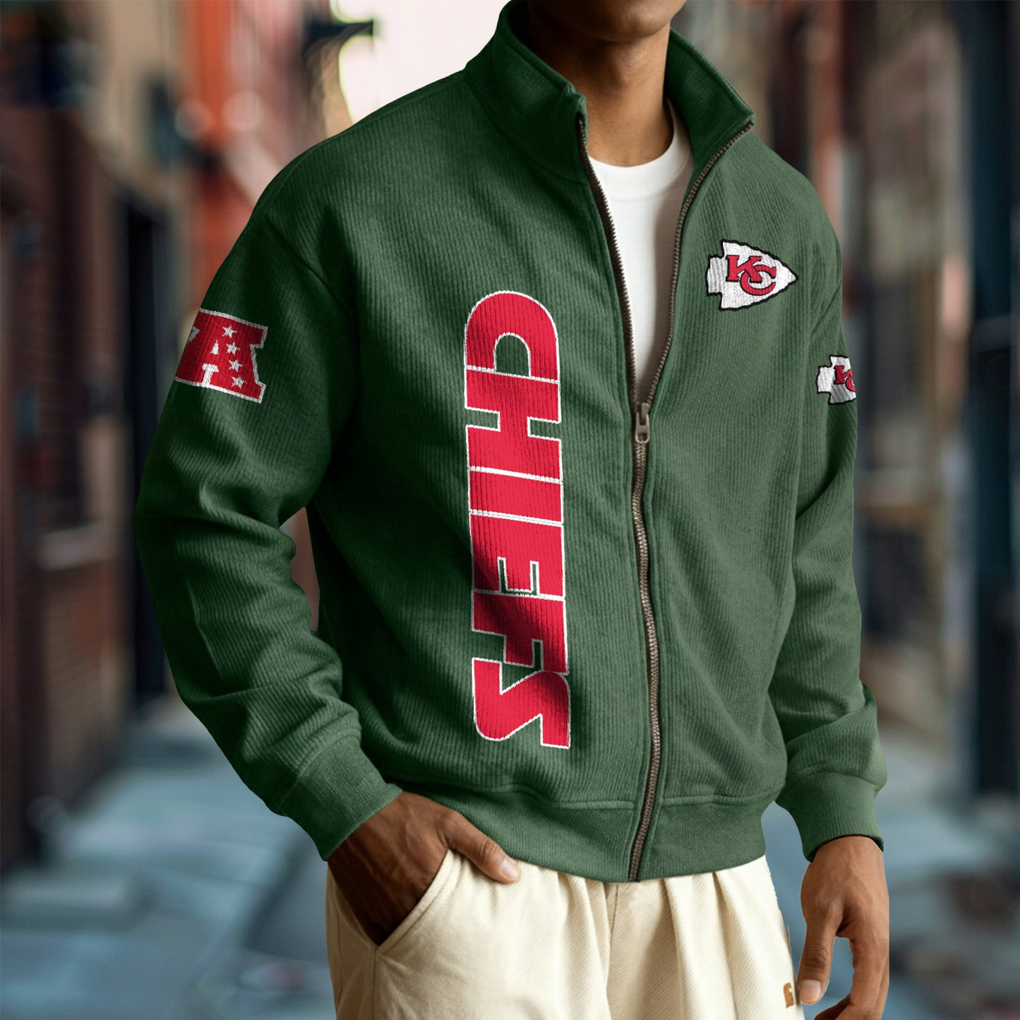KC x NFL Corduroy Zip-Up Jacket DatND DVT
