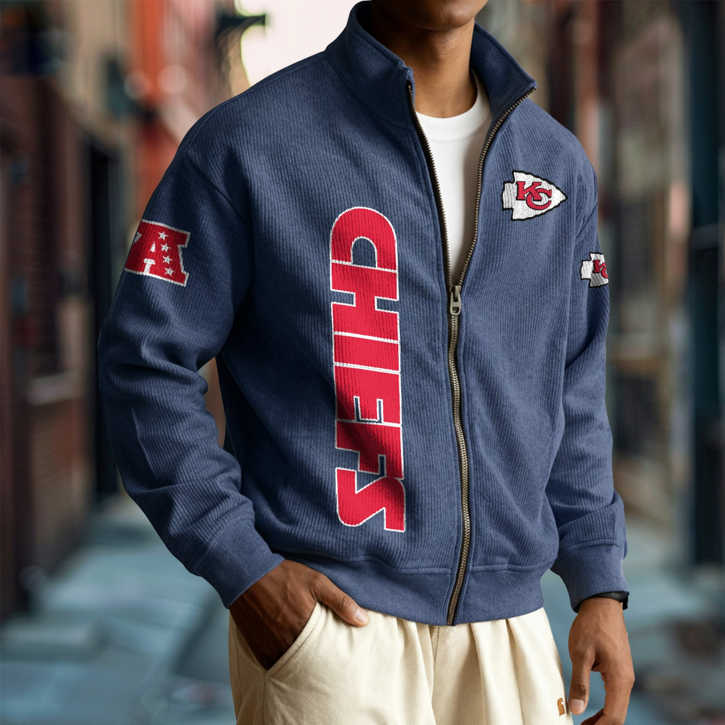 KC x NFL Corduroy Zip-Up Jacket DatND DVT