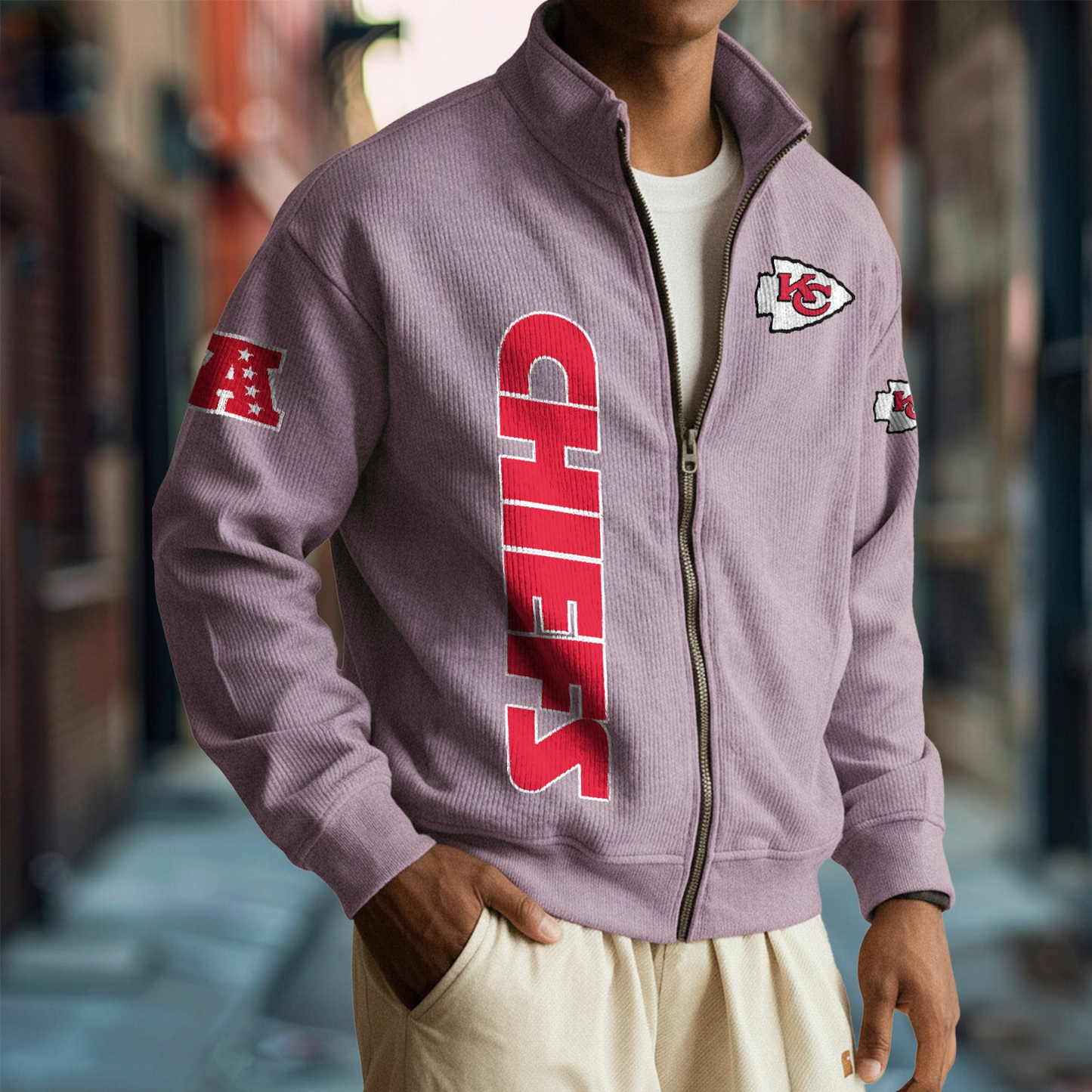 KC x NFL Corduroy Zip-Up Jacket DatND DVT