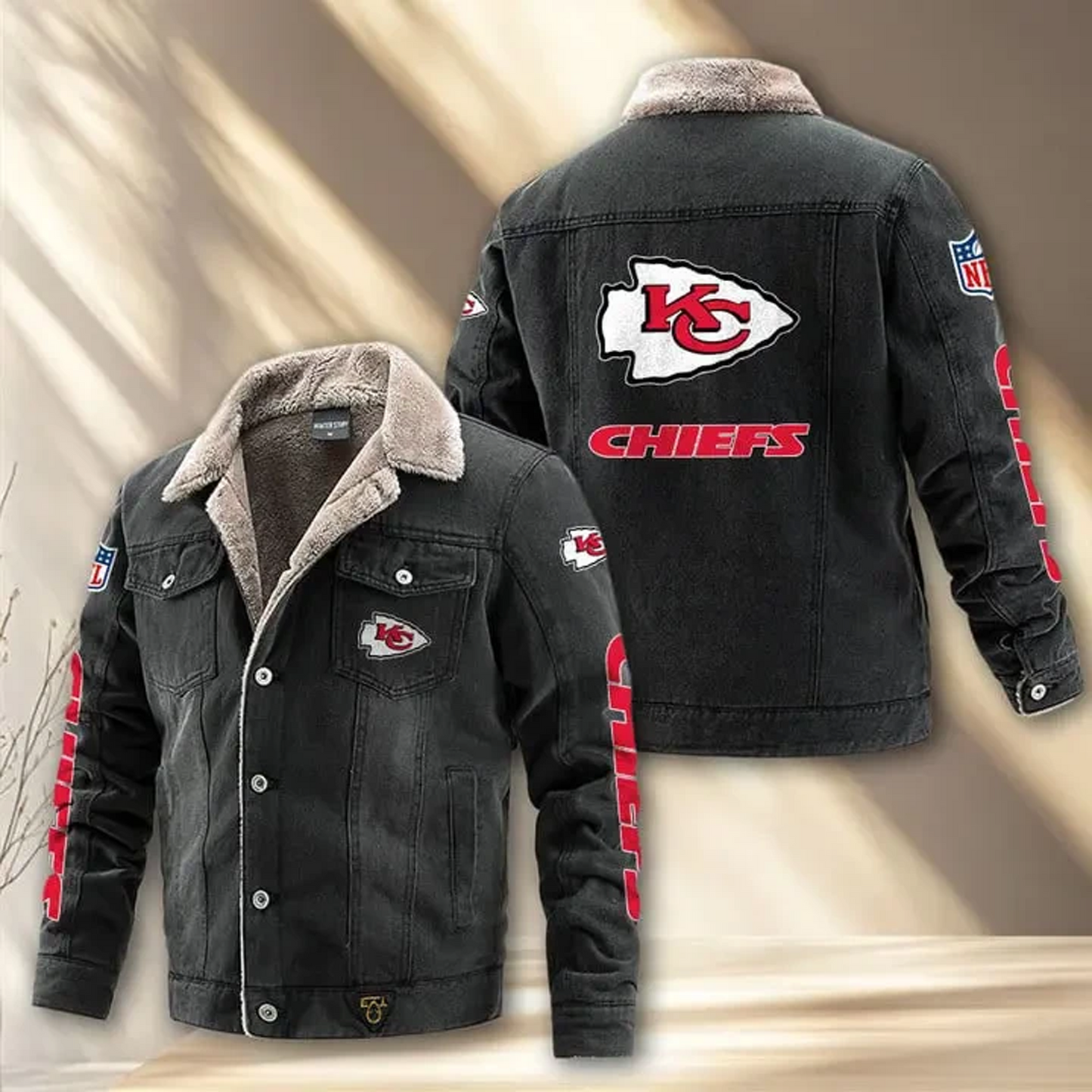 KC x NFL Fleece Lined Denim Jacket DatND DVT