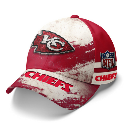 KC x NFL Grunge Style Team Premium Cap 0207