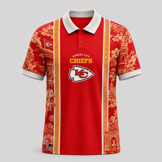 KC x NFL Heritage Cityscape Polo Shirt for Loyal Fans
