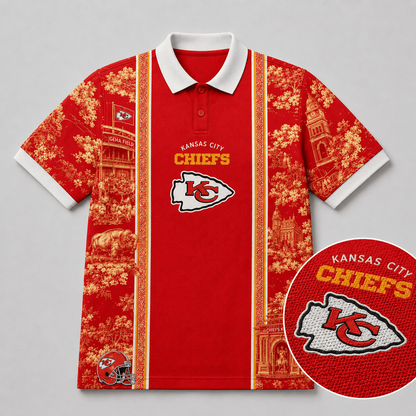 KC x NFL Heritage Cityscape Polo Shirt for Loyal Fans