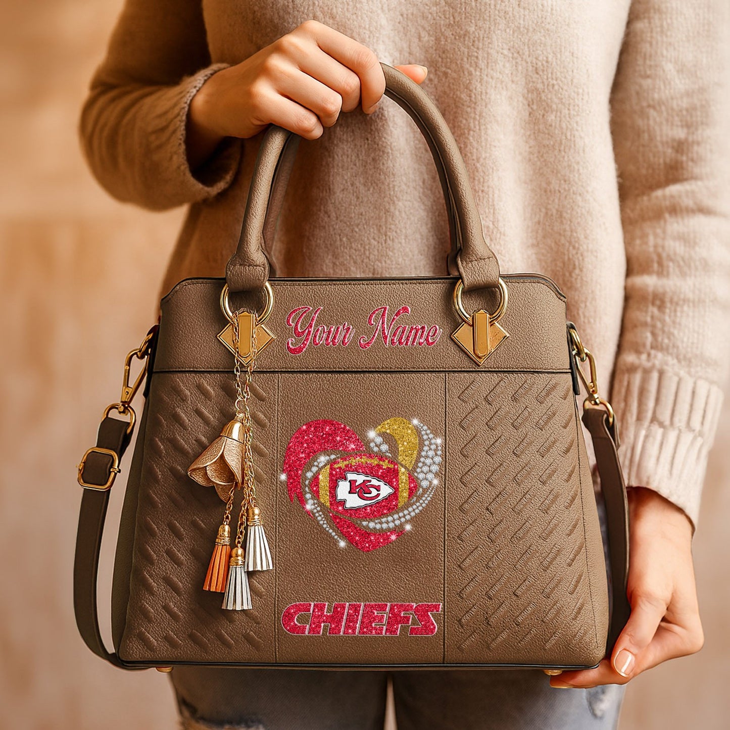 KC x NFL Zip Handbag 0811 DatND DVT