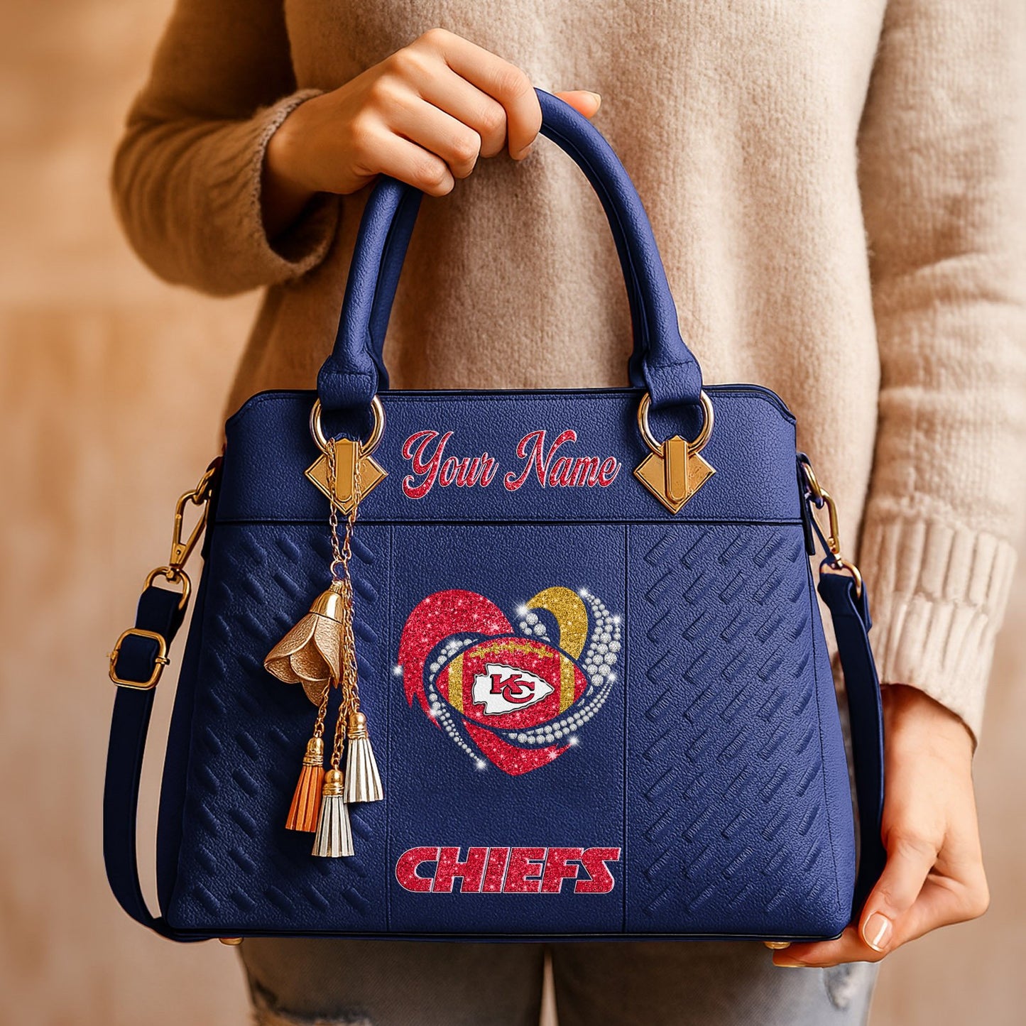 KC x NFL Zip Handbag 0811 DatND DVT