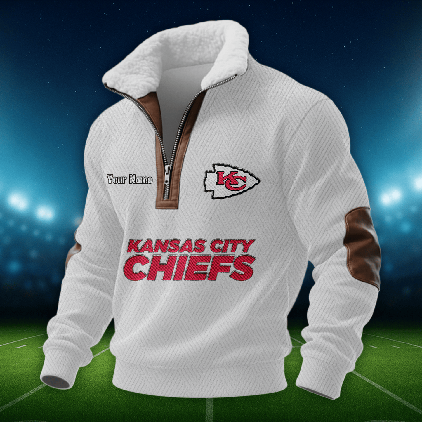 KCC NFL Men Fur Collar Sweatshirt DDT CTND