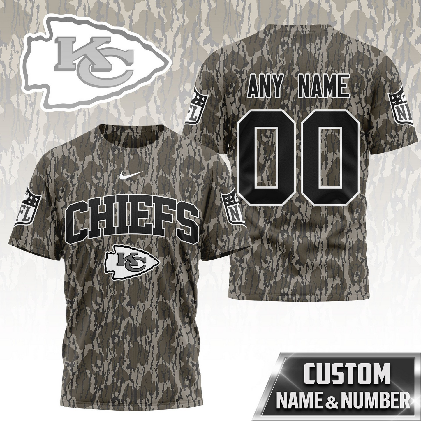 KCC Premium NFL Camo 3D Shirt DDT CTND