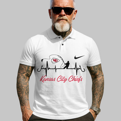 KCC Premium NFL Fishing In My DNA Polo Shirt DDT CTND