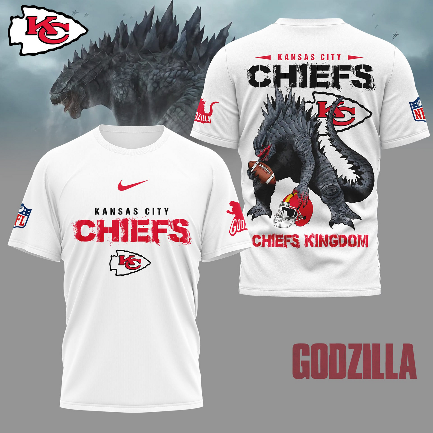 KCC Premium NFL Godzilla Football Shirt DDT CTND