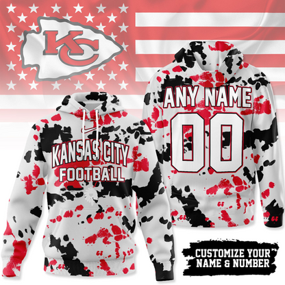 KCC Premium NFL Gridiron Splash Personalized Hoodie DDT CTND