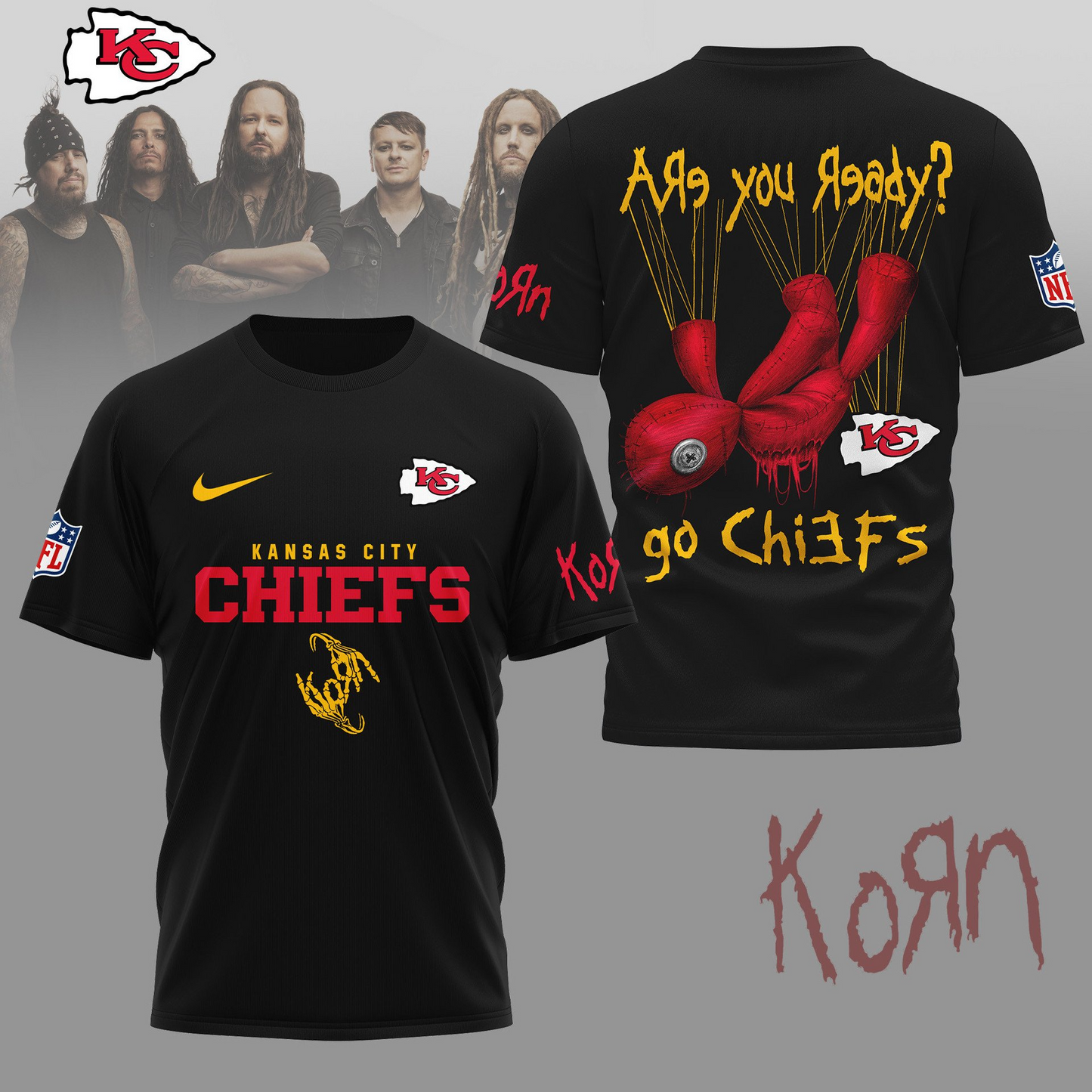 KCC Premium NFL Korn Fan Shirt DDT CTND