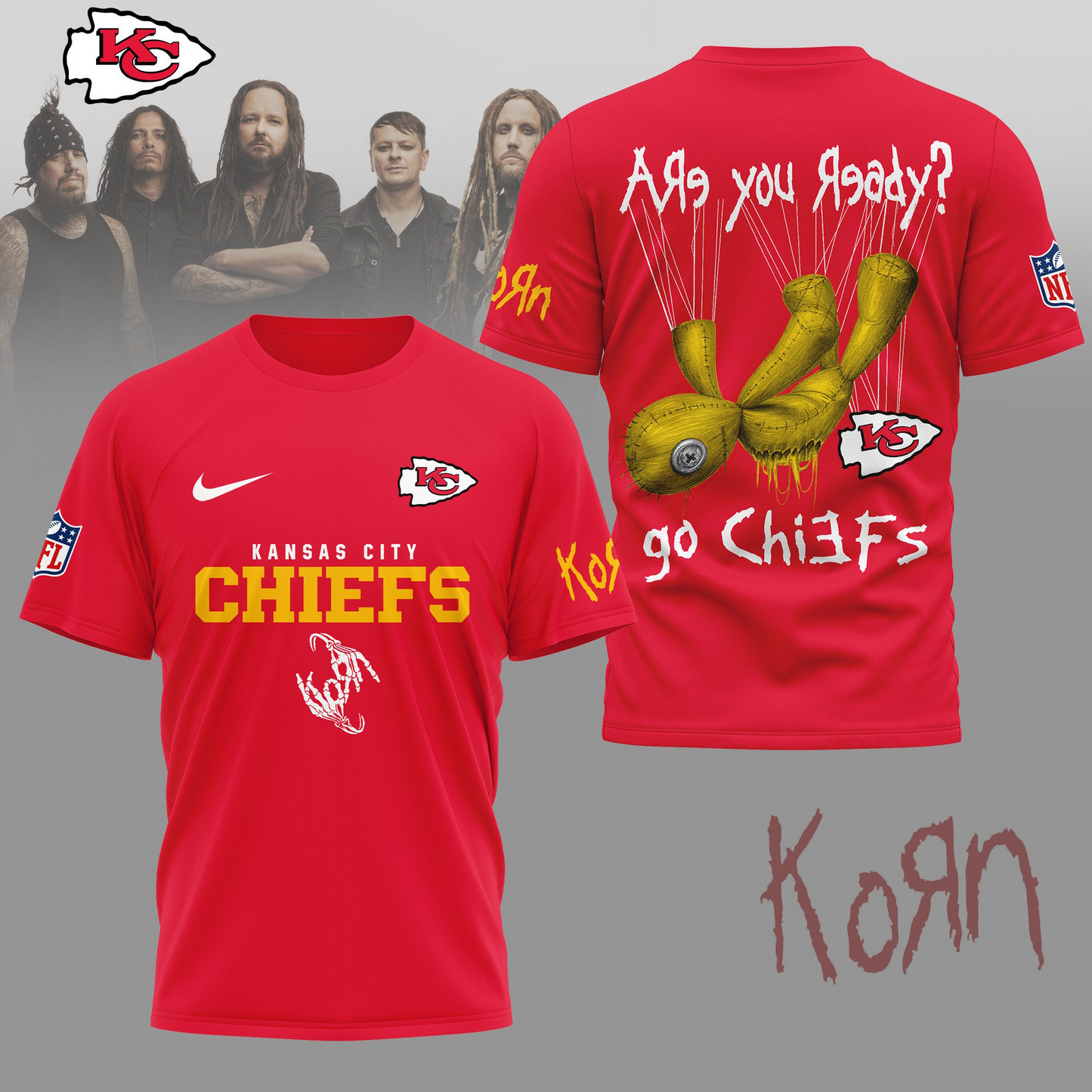 KCC Premium NFL Korn Fan Shirt DDT CTND