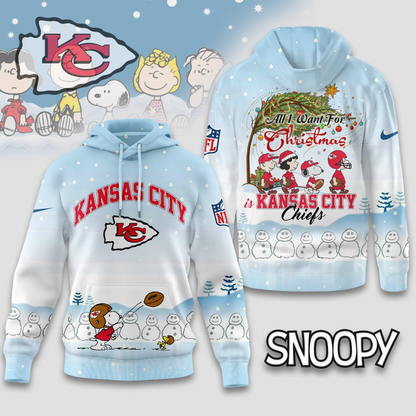KCC Premium NFL Peanuts Snow Day Hoodie DDT CTND
