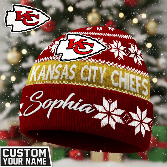 KCC Premium NFL Personalized Football Beanie Hat DDT NTL