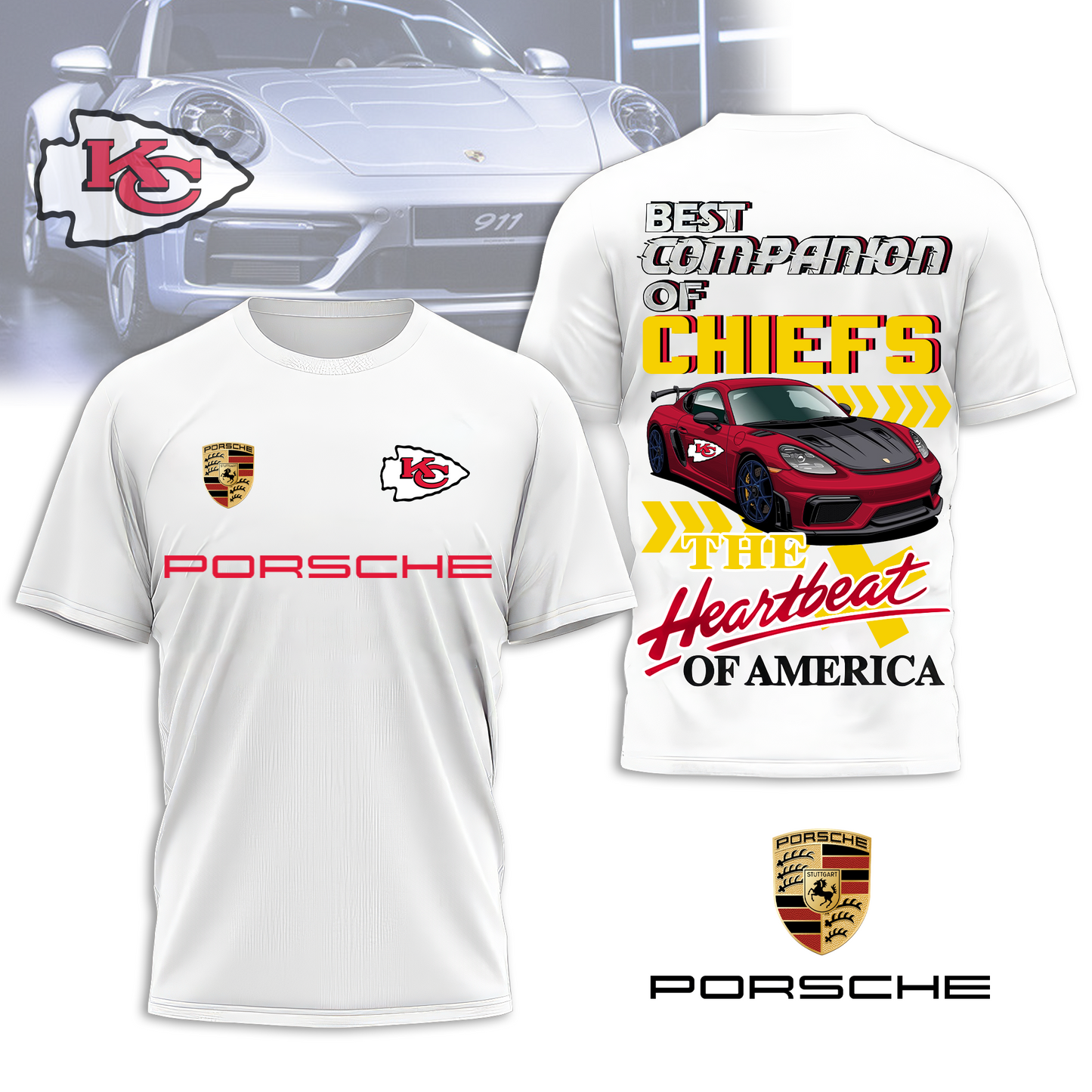 KCC Premium NFL Pors 3D Shirt DDT CTND
